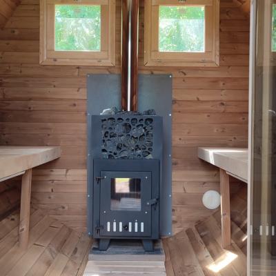 Sauna in France. Own woden Sauna